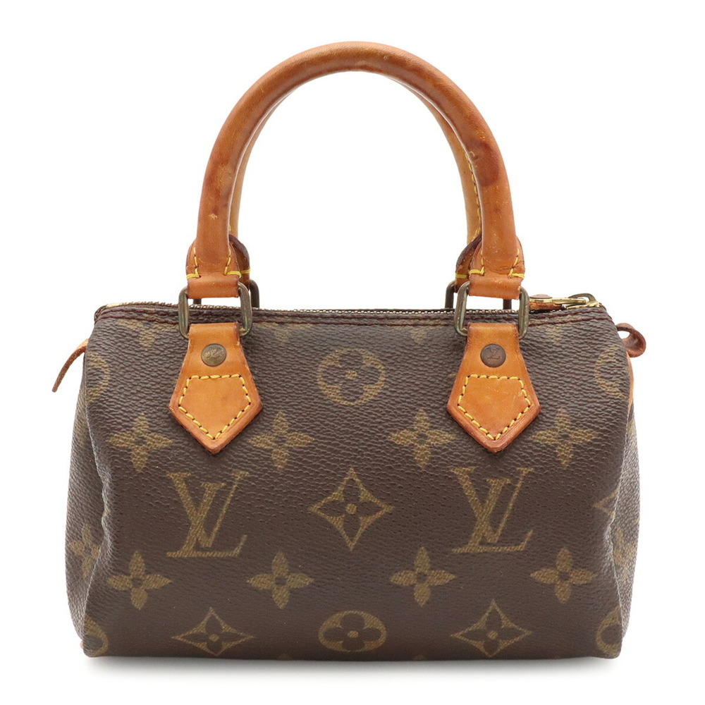 LOUIS VUITTON Louis Vuitton Monogram Mini Speedy Handbag Pouch M41534